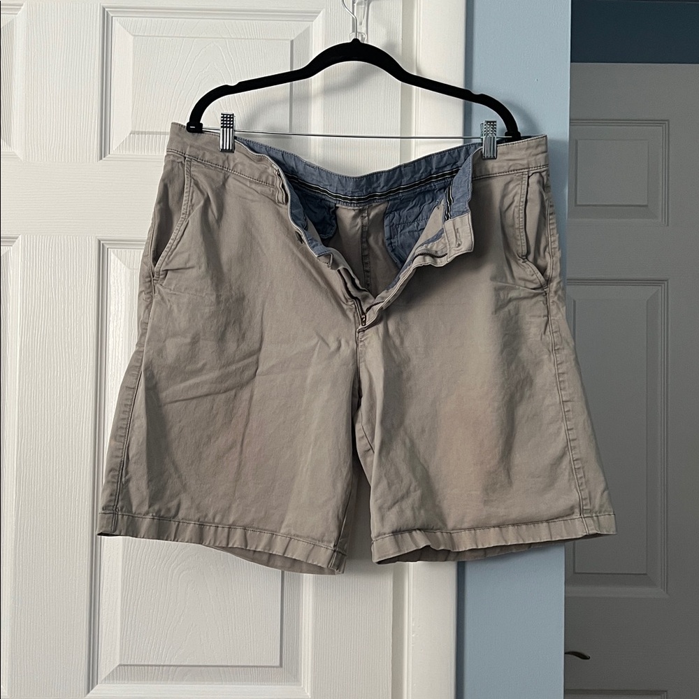 LL Bean Men's Lakewashed® Stretch Khaki Shorts, 9" - Size 42